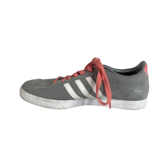 Adidas Sneakers Shoes Womens Size 6.5 Gray Pink Lace Up Neo Label - Picture 2 of 14